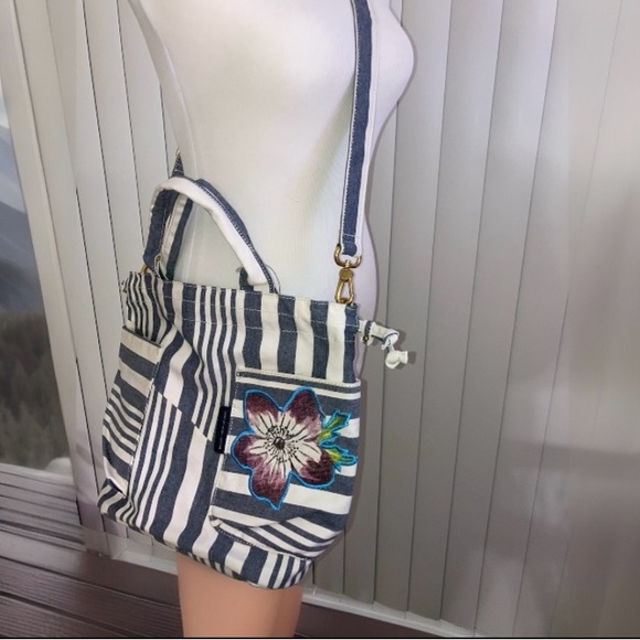 Marc By Marc Jacobs striped shoulder bag NEW - Picture 2 of 14